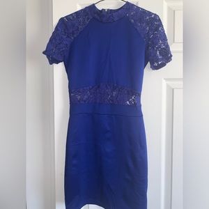 Lace blue dress worn once size S